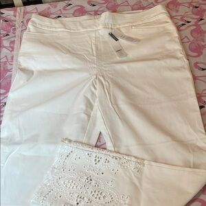 Elegant White Women's Pants